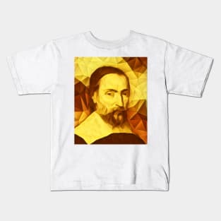 Nicolas Claude Fabri de Peiresc Golden Portrait | Nicolas Claude Fabri de Peiresc Artwork 9 Kids T-Shirt